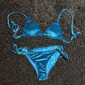 Velvet Blue Bikini Set